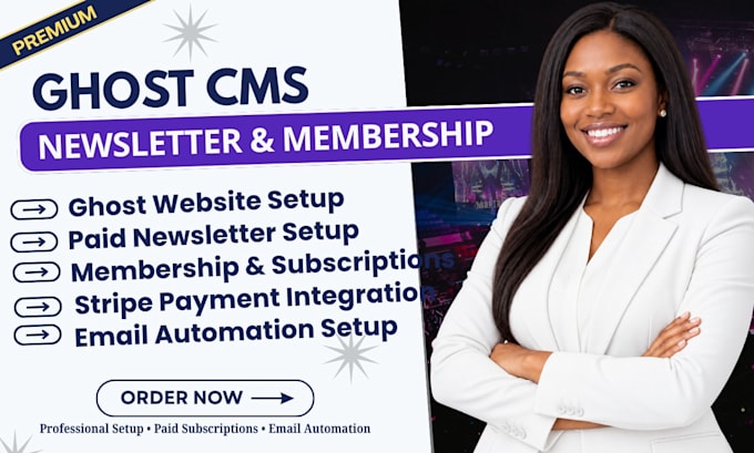 setup ghost cms membership, paid tier, stripe integration