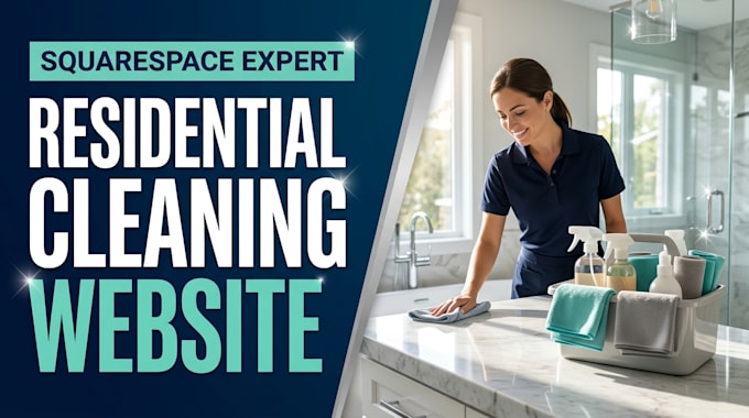 design a squarespace residential cleaning website
