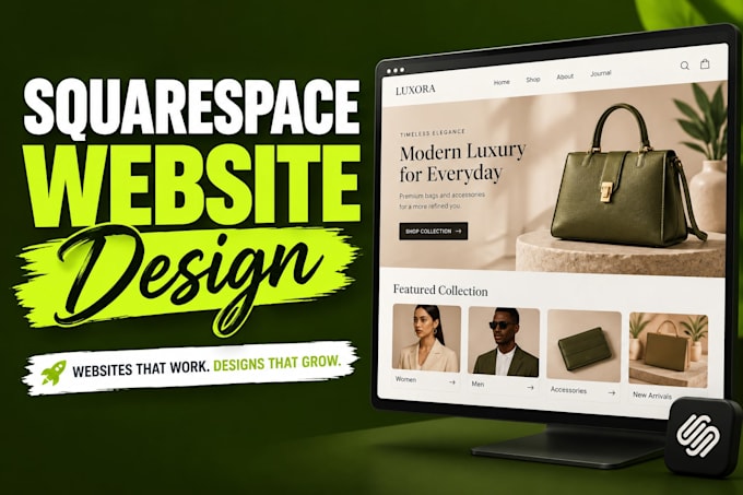 build squarespace store design, create squarespace website
