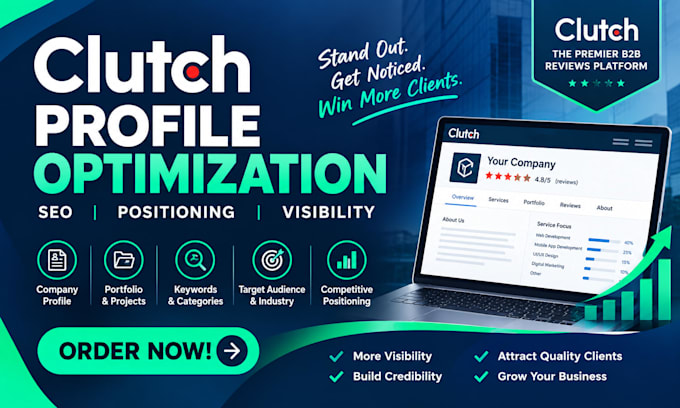 optimize your clutch profile for better visibility and credibility