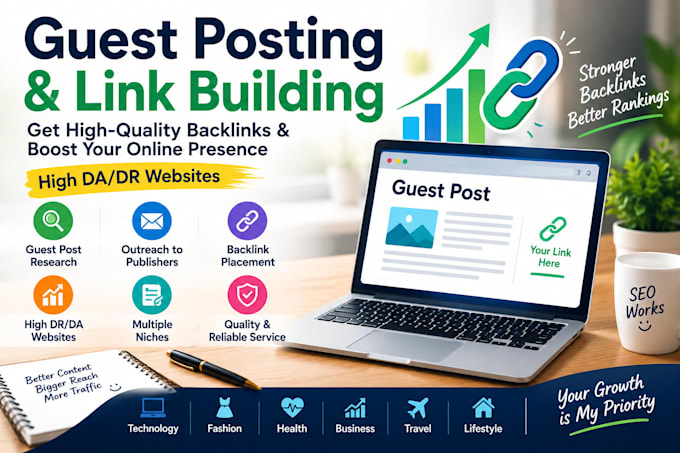 provide guest posting and link building services