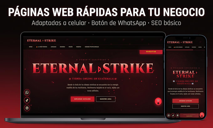 crear tu página web rápida y adaptada a celulares