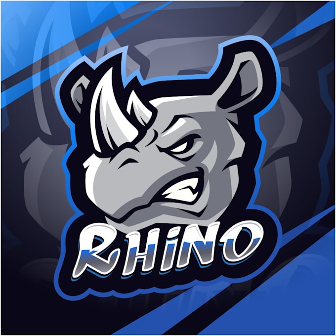design superb modern rhino logo