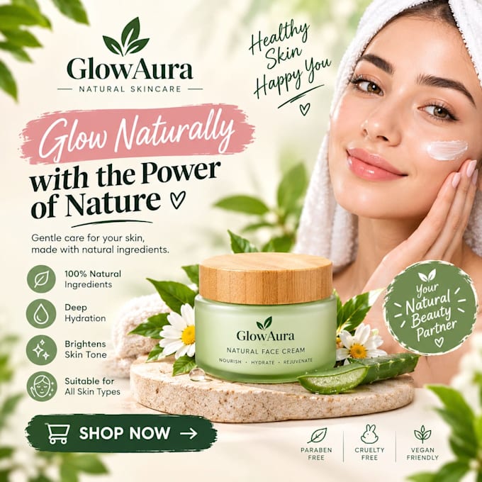 design aesthetic skincare posts