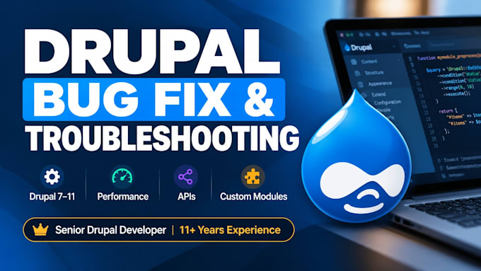 fix, troubleshoot, and optimize your drupal website