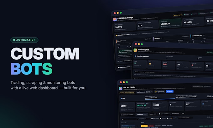 build a custom bots and automation for any task