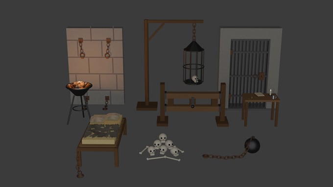 make simple 3d assets for you