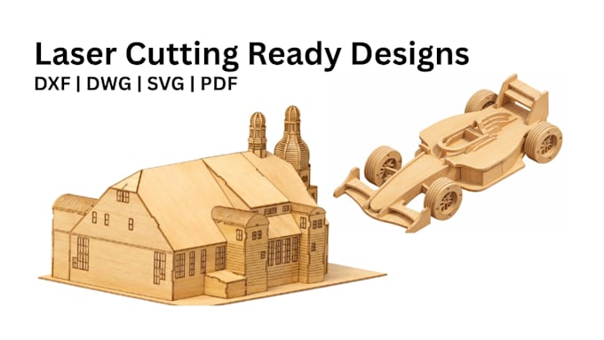 do laser cut kits, models, toys, puzzles with assembly guide