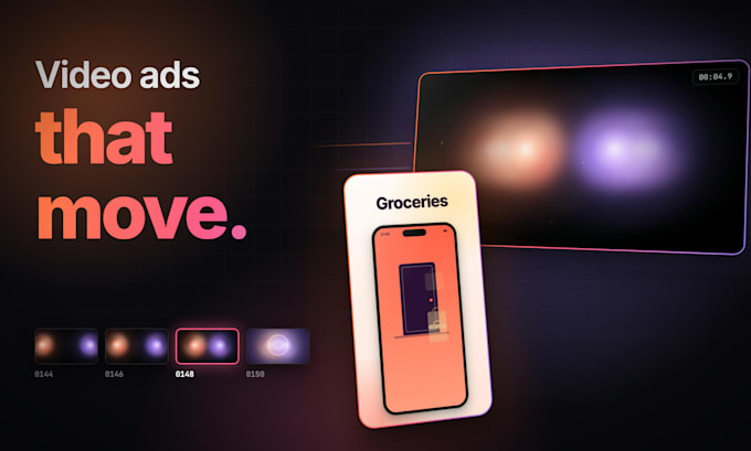 create a motion graphics video ad for your app, saas or brand