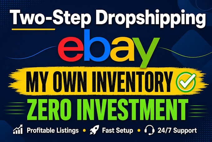 two step dropshipping on ebay walmart temu with my inventory