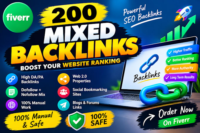 quality SEO mixed backlinks for your website