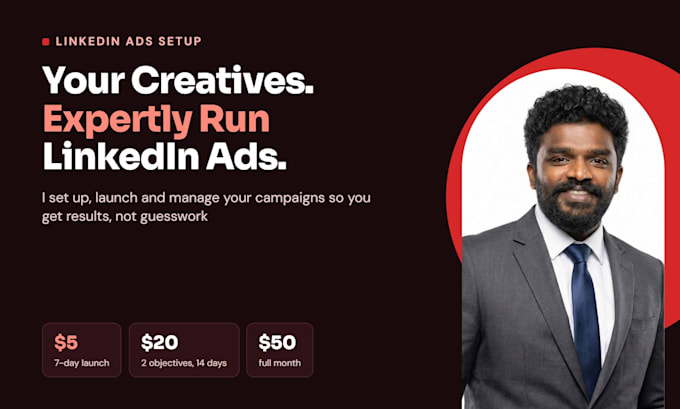 set up and run linkedin ads using your own creatives