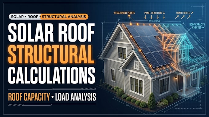 perform solar roof structural calculations and load analysis