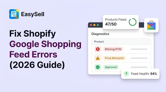 fix shopify google merchant center product feed issues
