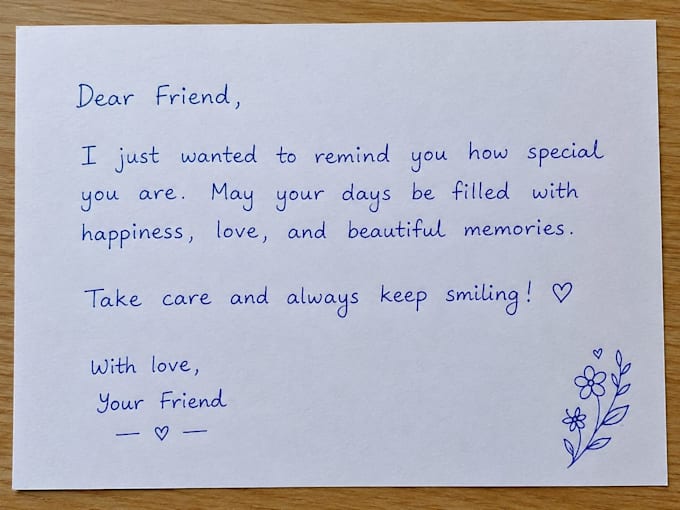write beautiful handwritten letters
