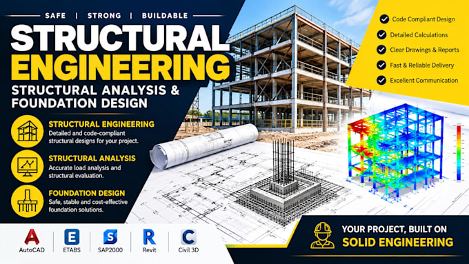 do structural engineering, structural analysis and foundation design