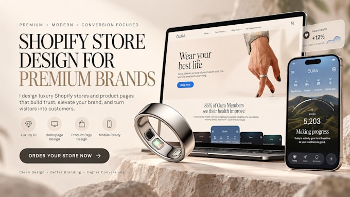 develop, design and build your shopify store