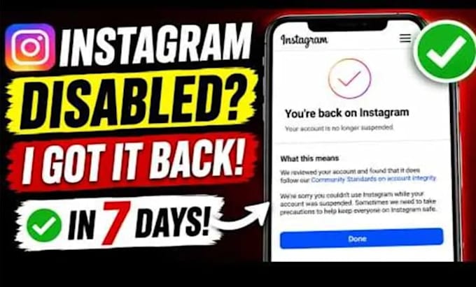 restore instagram page, ig profile unbanning issues