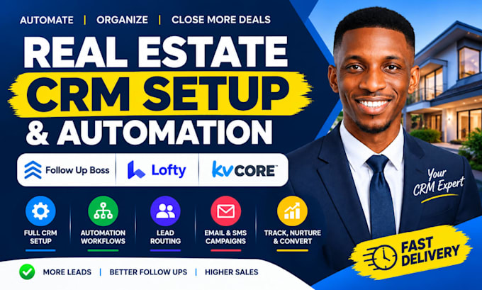 setup follow up boss lofty kvcore real estate CRM automation lead routing