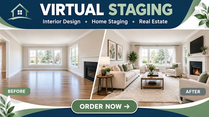 do virtual staging, interior design, and virtual renovation for real estate