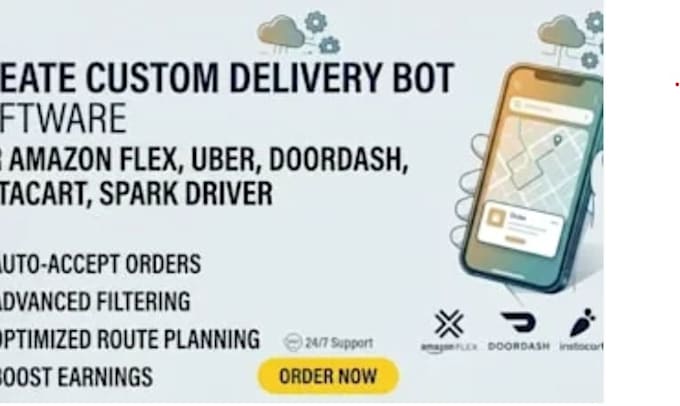 make doordash delivery bot, uber black, zifty lyft order grabber bot automation