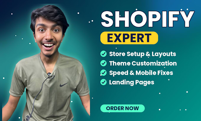 be your shopify expert, shopify website design and shopify website development