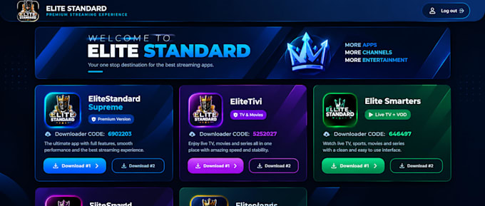 create an iptv app store website for all your iptv apps