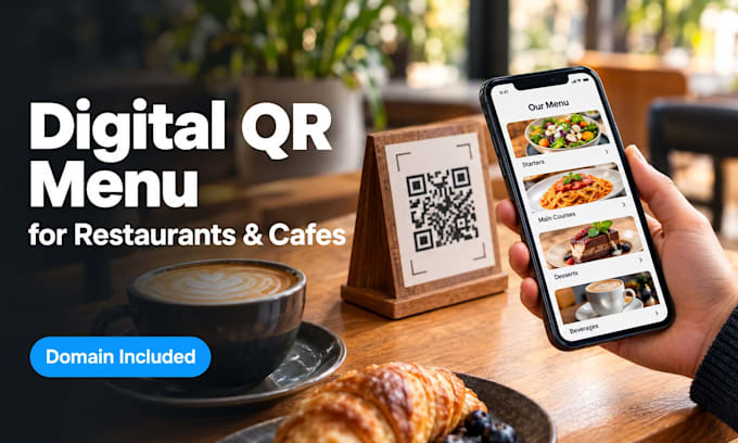 create a custom qr code digital menu for your restaurant or cafe