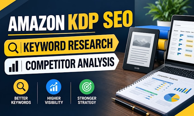 do amazon KDP keyword research, SEO and competitor analysis