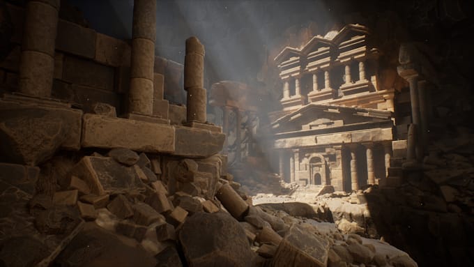 create 3d game environment, unreal engine environment, ue5 environment