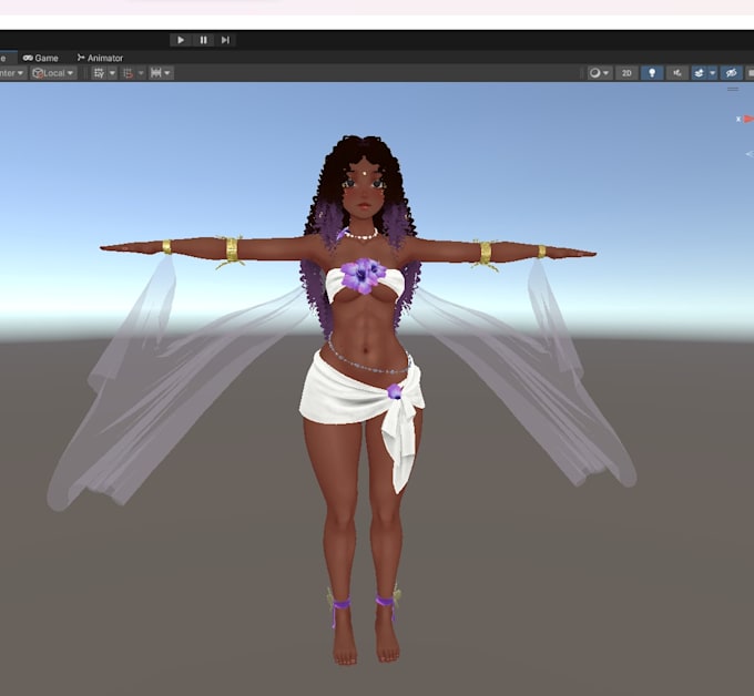 make anime vrchat avatar, 3d vrchat model, vrc avatar, vr character