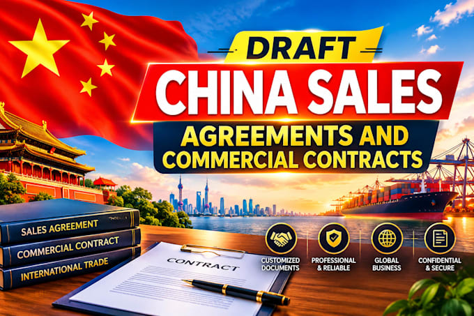 draft china sales agreements and commercial contracts