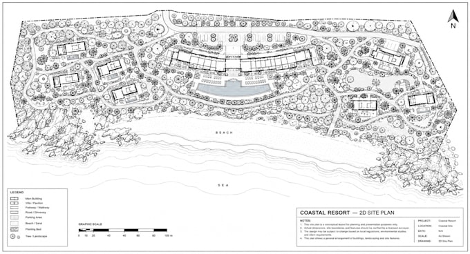 draw 2d site plan, plot plan, property layout and city permit drawing in autocad