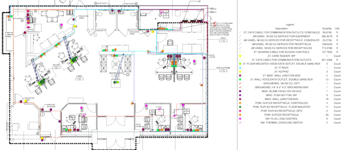 provide US electrical estimation, and quantity takeoff