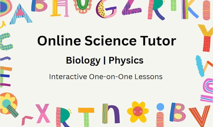 be online science tutor for biology and physics