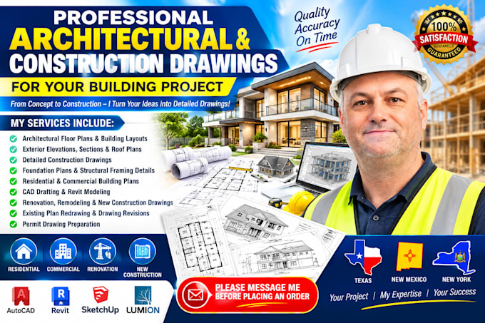 create professional architectural and construction drawings