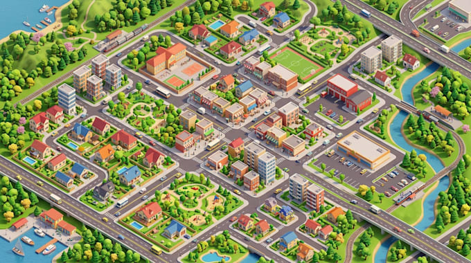 design custom city vector maps, street maps and neighborhood maps