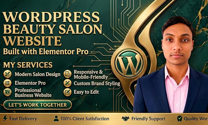 build a wordpress beauty salon website with elementor pro