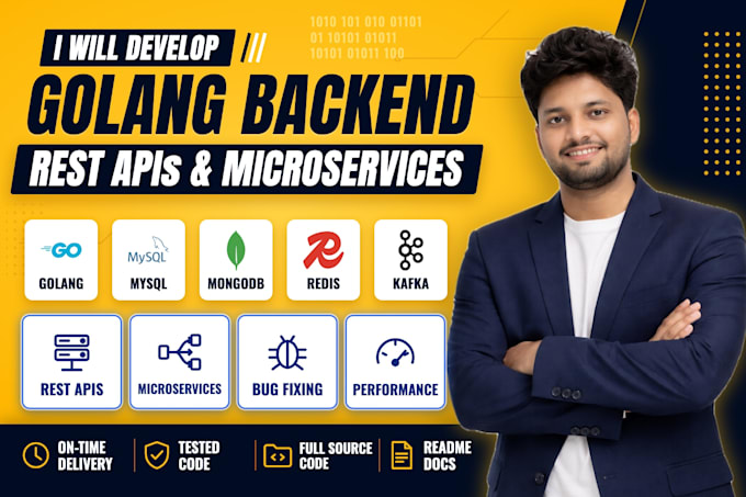 develop golang backend, rest apis and microservices or fix bugs in your go code