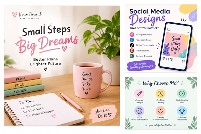 create professional canva designs for social media