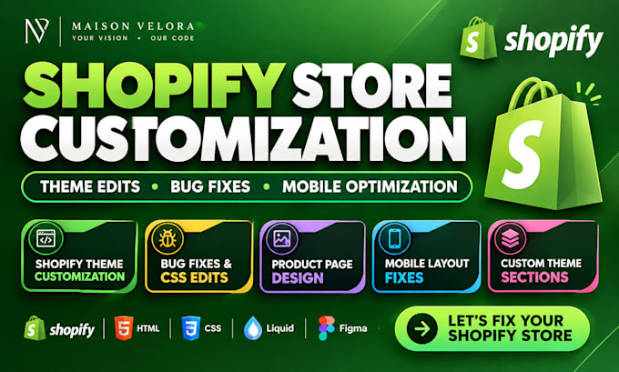 do shopify customization shopify theme edits shopify mobile layout fix shopify