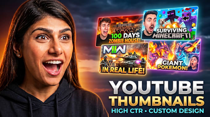 create high CTR youtube thumbnails
