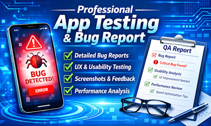 manually test your mobile app and report bugs
