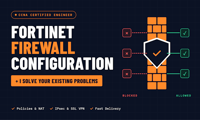 configure fortinet firewall and solve existing problems