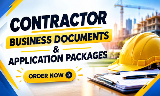 organize contractor business documents and application packages