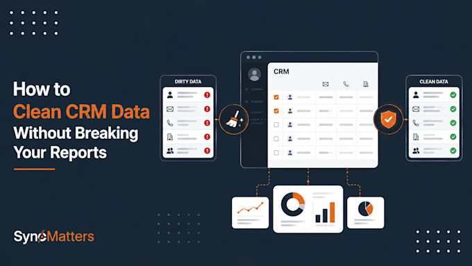 do CRM data cleanup, migration, deduplication, import, hubspot and zoho CRM