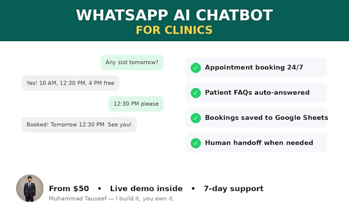 build a whatsapp ai chatbot for your clinic