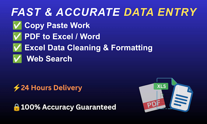 do fast data entry and web research