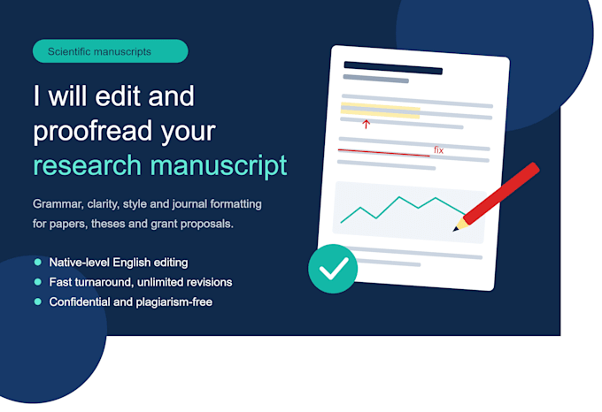 edit and proofread scientific research manuscripts