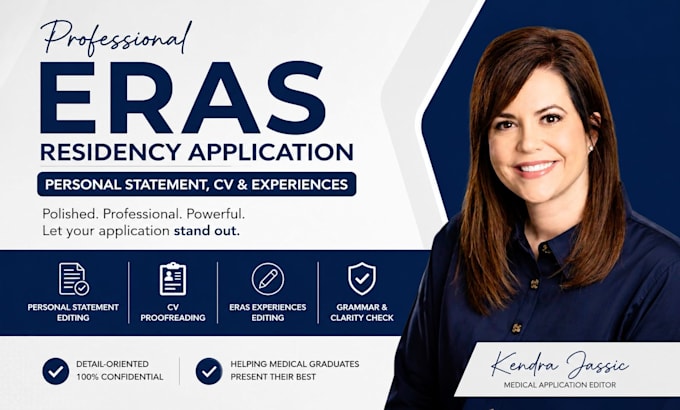 edit your eras application, residency CV and personal statement within 12hr